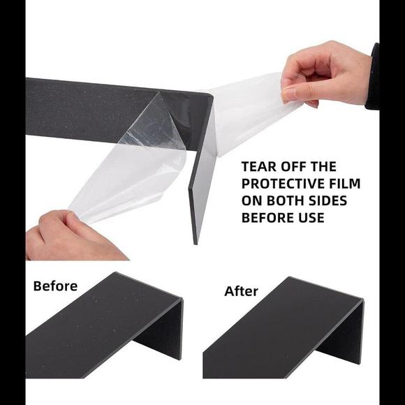 Kitchen | 6 Pc Black Acrylic Display Risers Showcase For Shoe Risers ...